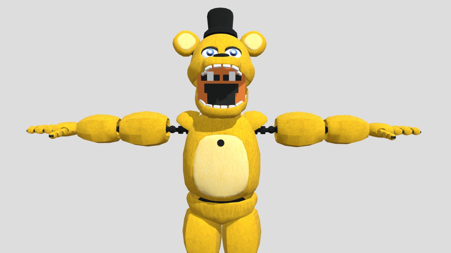 Fredbear UCN - Download Free 3D model by MrSpringMen (@MrSpringMen