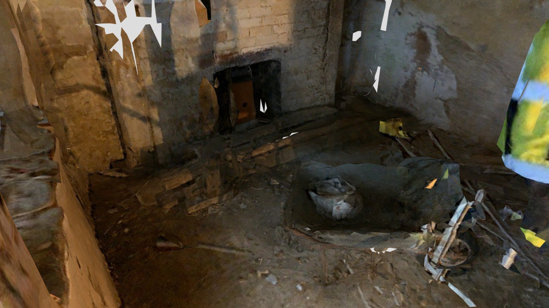 Interior - Sparrowthorn Cottage - After Collapse