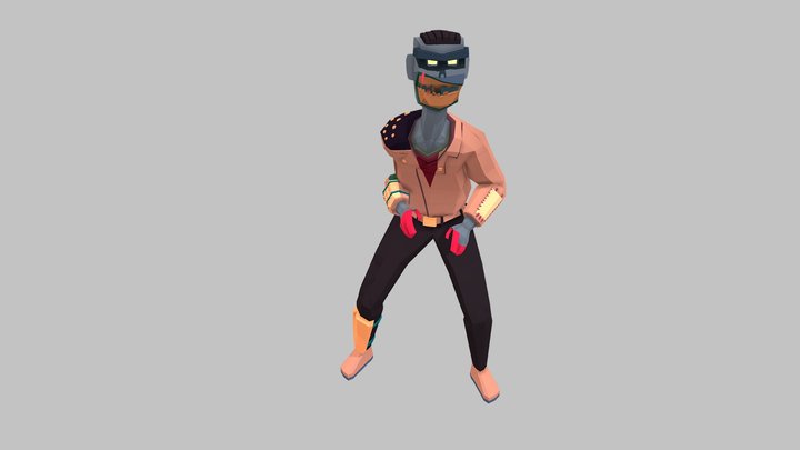3D Characters Zombie City Streets - Zombie 6 3D Model