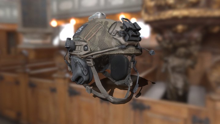 USMC Raider FAST Helmet 3D Model