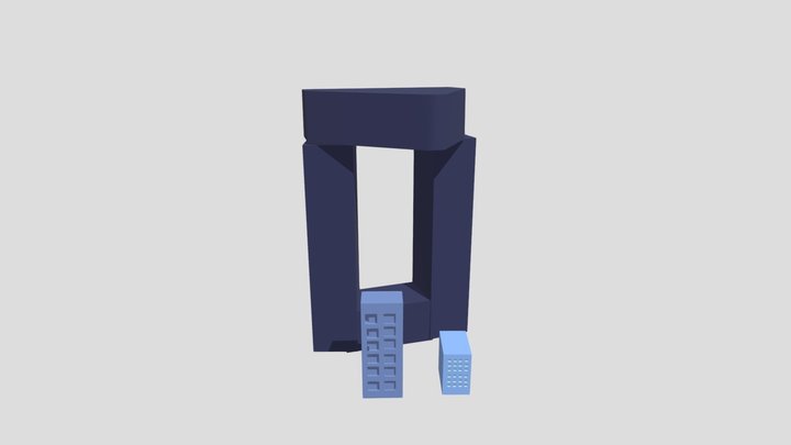 Buildings in the city 3D Model