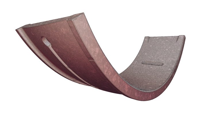 Sliding Bearing – Scanned Ball Mill Component 3D Model