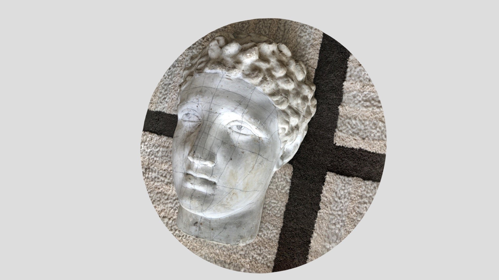 Statue head scanned with Trnio