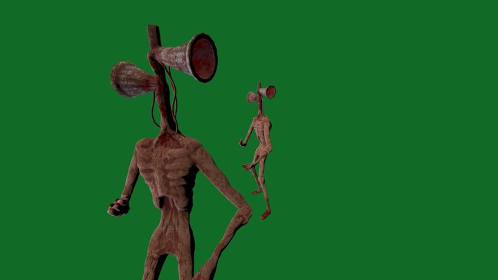 siren head vs siren head 3D Model