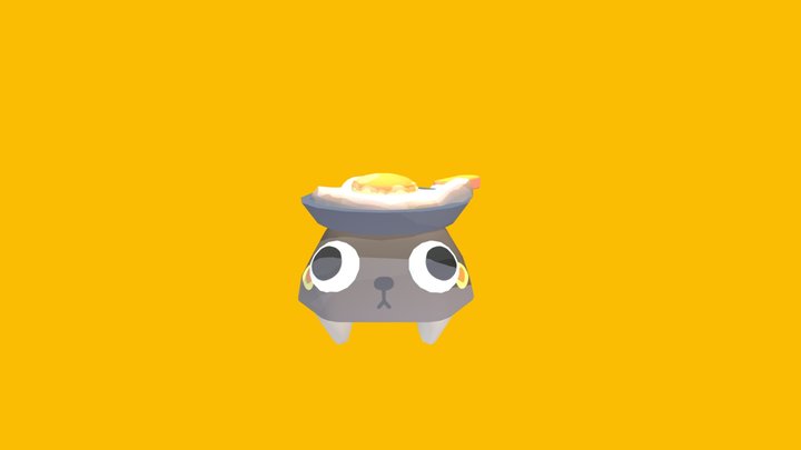 Served eggy pebble skin 3D Model