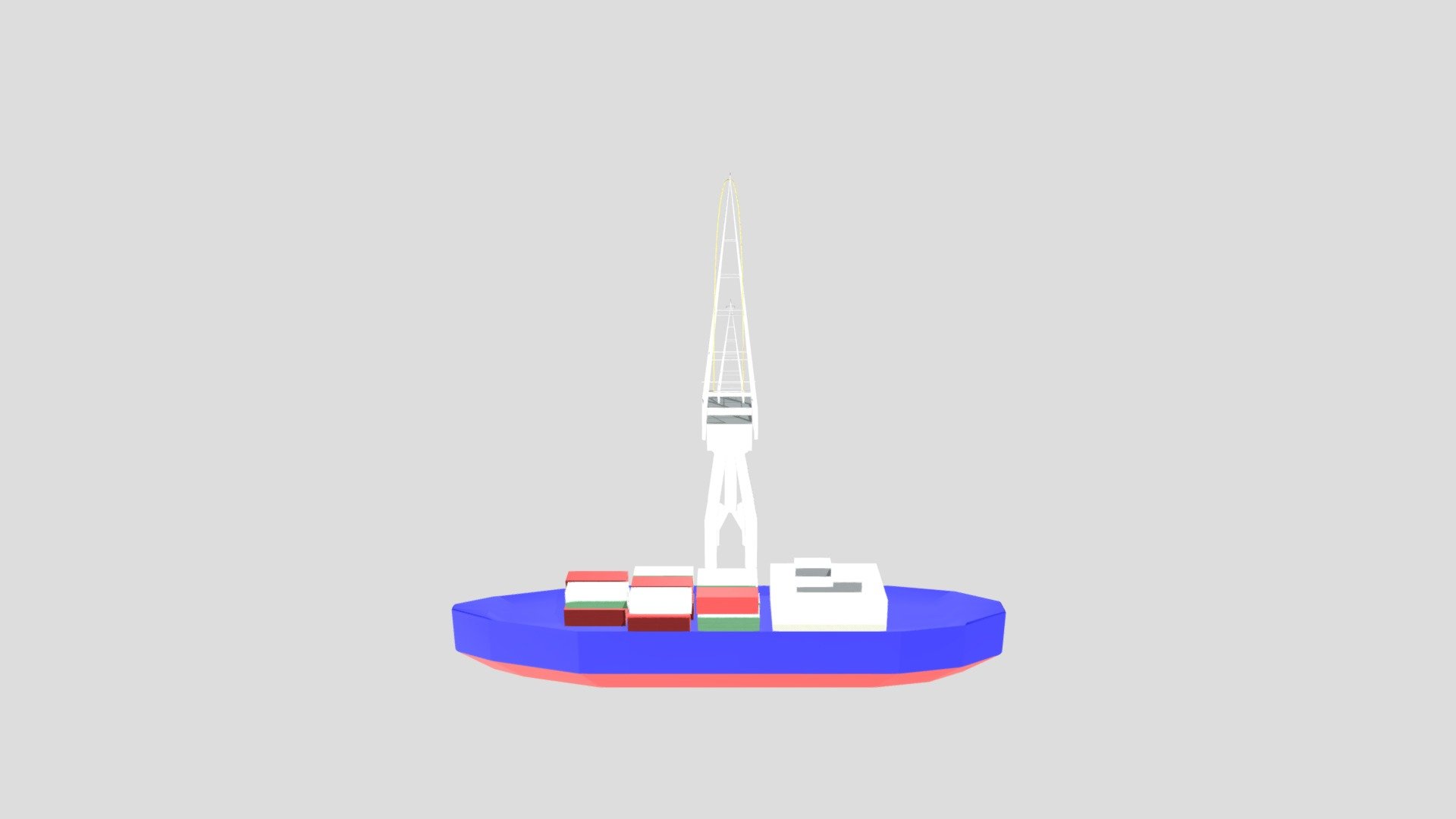 Animated Boat & Crain