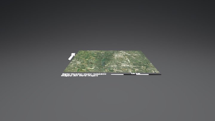 Eagle Creek Reservoir, Indiana 3D Model