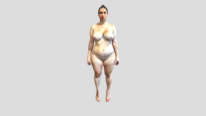 Nude woman standing 3D Model