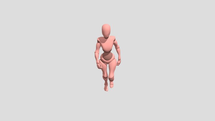 Jog Forward 3D Model