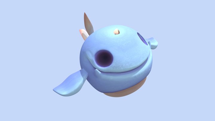 The Greater Pearl Whale 3D Model