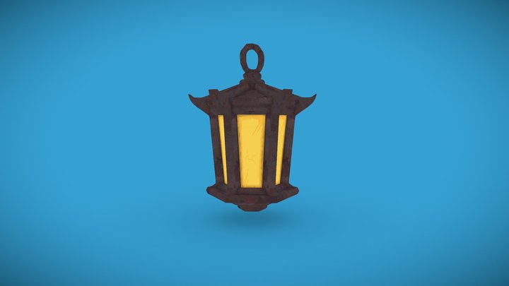Free Cartoon Lanter 3D Model