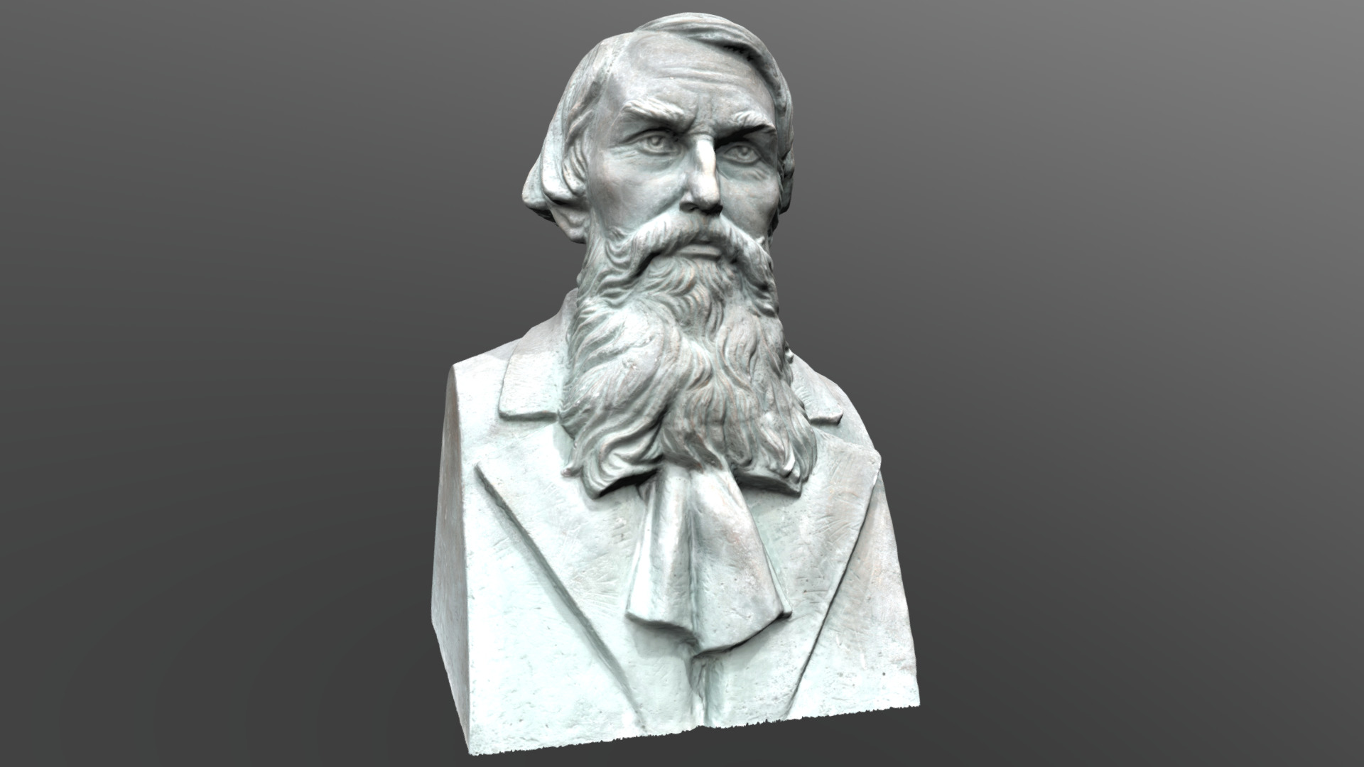 3D model Vasnecov - This is a 3D model of the Vasnecov. The 3D model is about a statue of a bearded man.