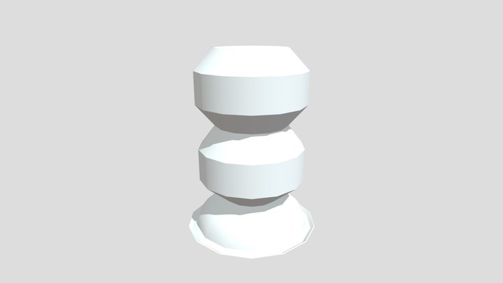 Blue Weird Top Hat 3D Model