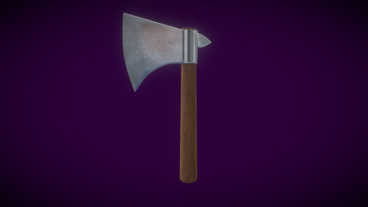 Finished Throwing Hatchet 3D Model