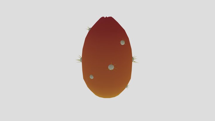 Saguaro Cactus Fruit 3D Model
