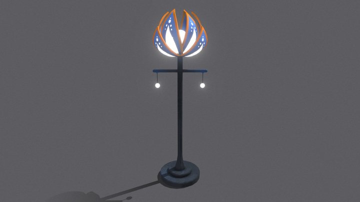 Lantern Lily 3D Model