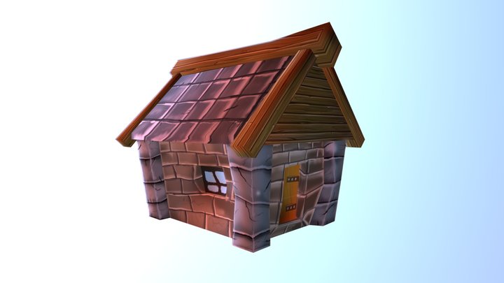 Low-Poly House 3D Model
