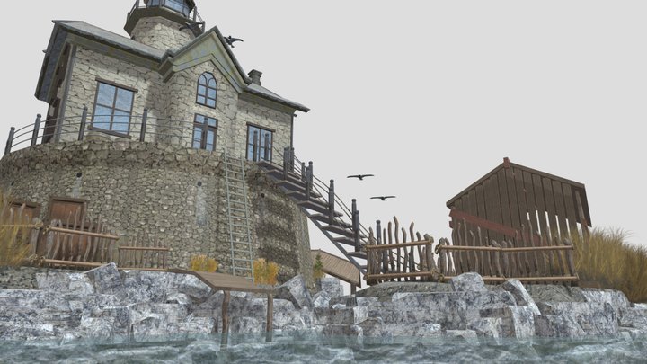 DAE Diorama - By The Ocean 3D Model