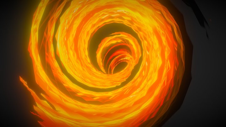 Fire tornado 3D Model