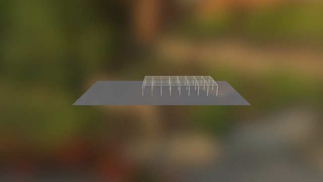 modélisation charpente précontrainte 3D Model