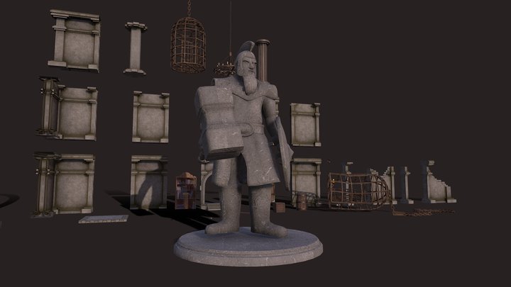 Dungeon Essential Kit 3D Model