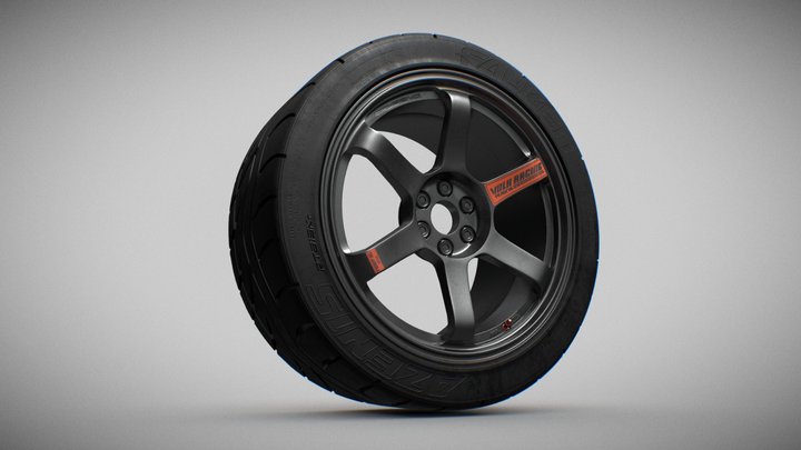 Car Wheel Sport and Race 3D Model
