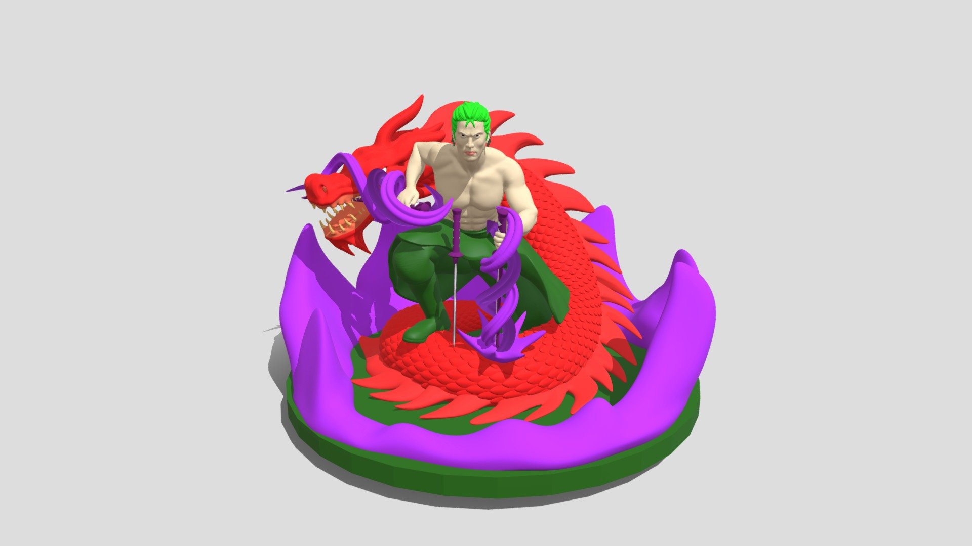 Zoro 3d print 3D model by CaoBacVn [b230487] Sketchfab