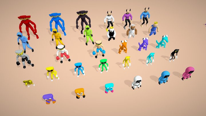SQUID GAME CHARACTER BUNDLE 3D Model Collection