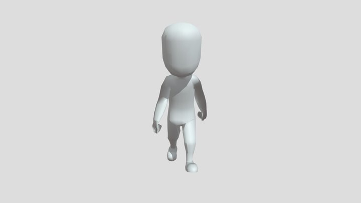 man walking animation 3D Model