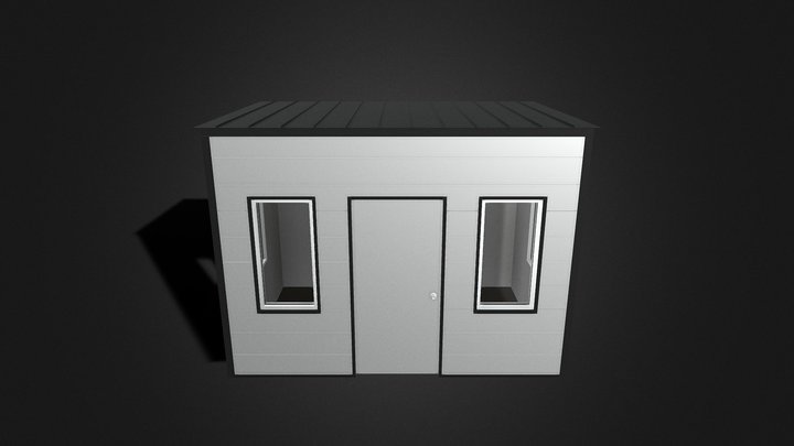 12x8x9 shed 3D Model