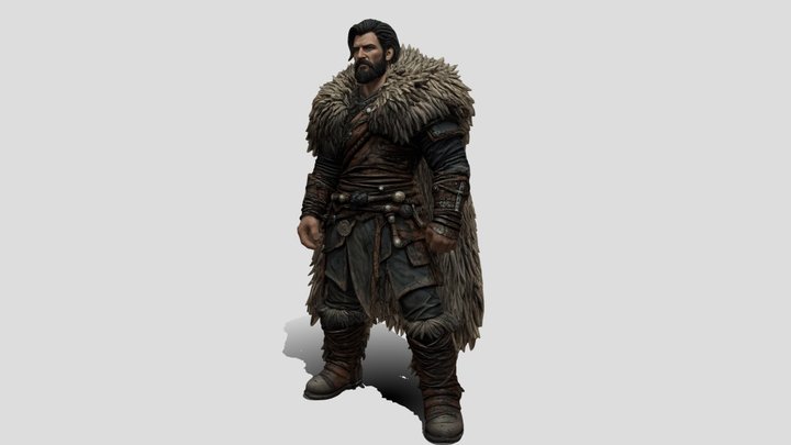 Fur-Clad Warlord 3D Model Free – Modèle 3D gratuit STL