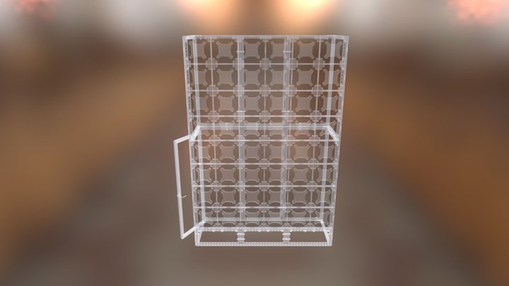 4 x 3 LEDskin Video Wall 3D Model