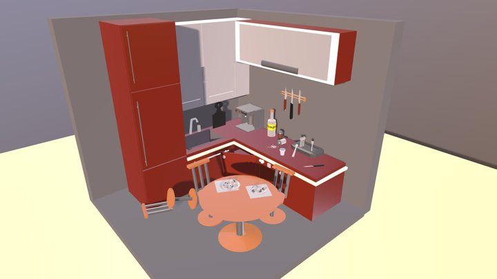 San-Francisco kitchen 3D Model