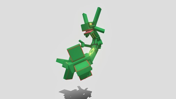 Mega-rayquaza 3D models - Sketchfab