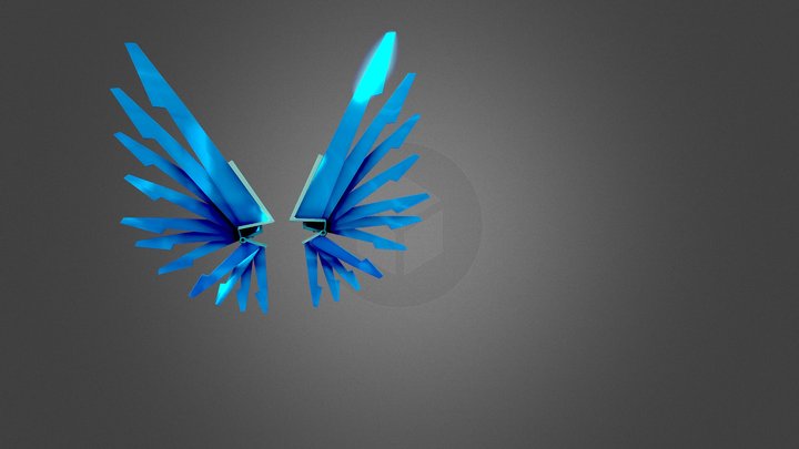 Mechanical Cyber Wings 3D Model