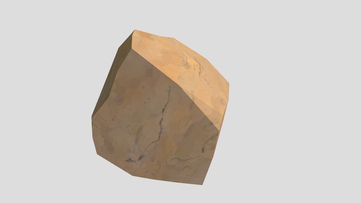 Lowpoly Rock Model 3D Model
