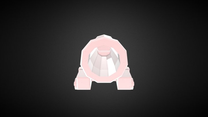 Low Poly Canon 3D Model