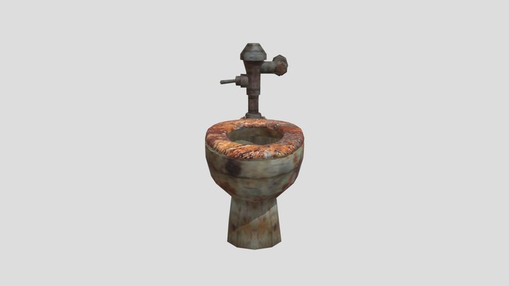 Silent_hill_toilet_with_seat_dirty 3D Model