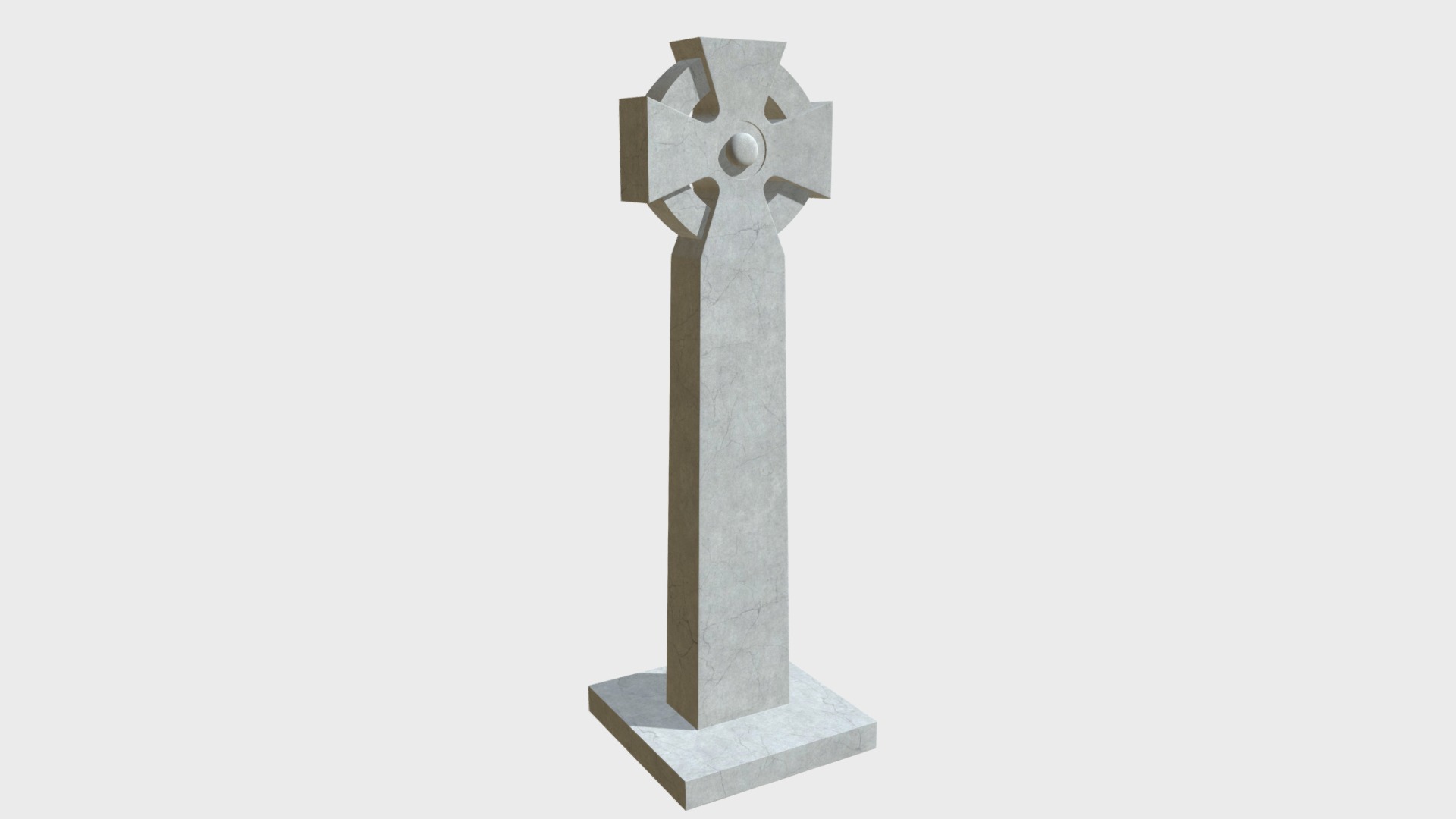 3D model Celtic cross gravestone - This is a 3D model of the Celtic cross gravestone. The 3D model is about shape.