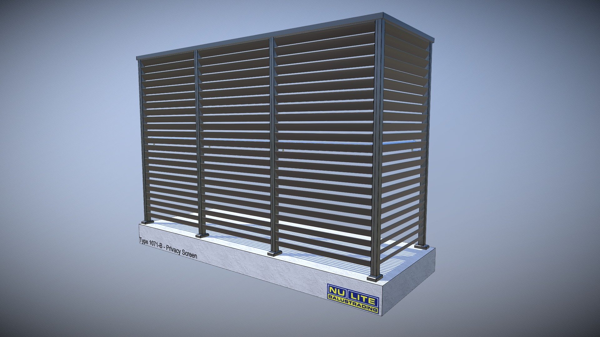 Type 1071-B Privacy Screen