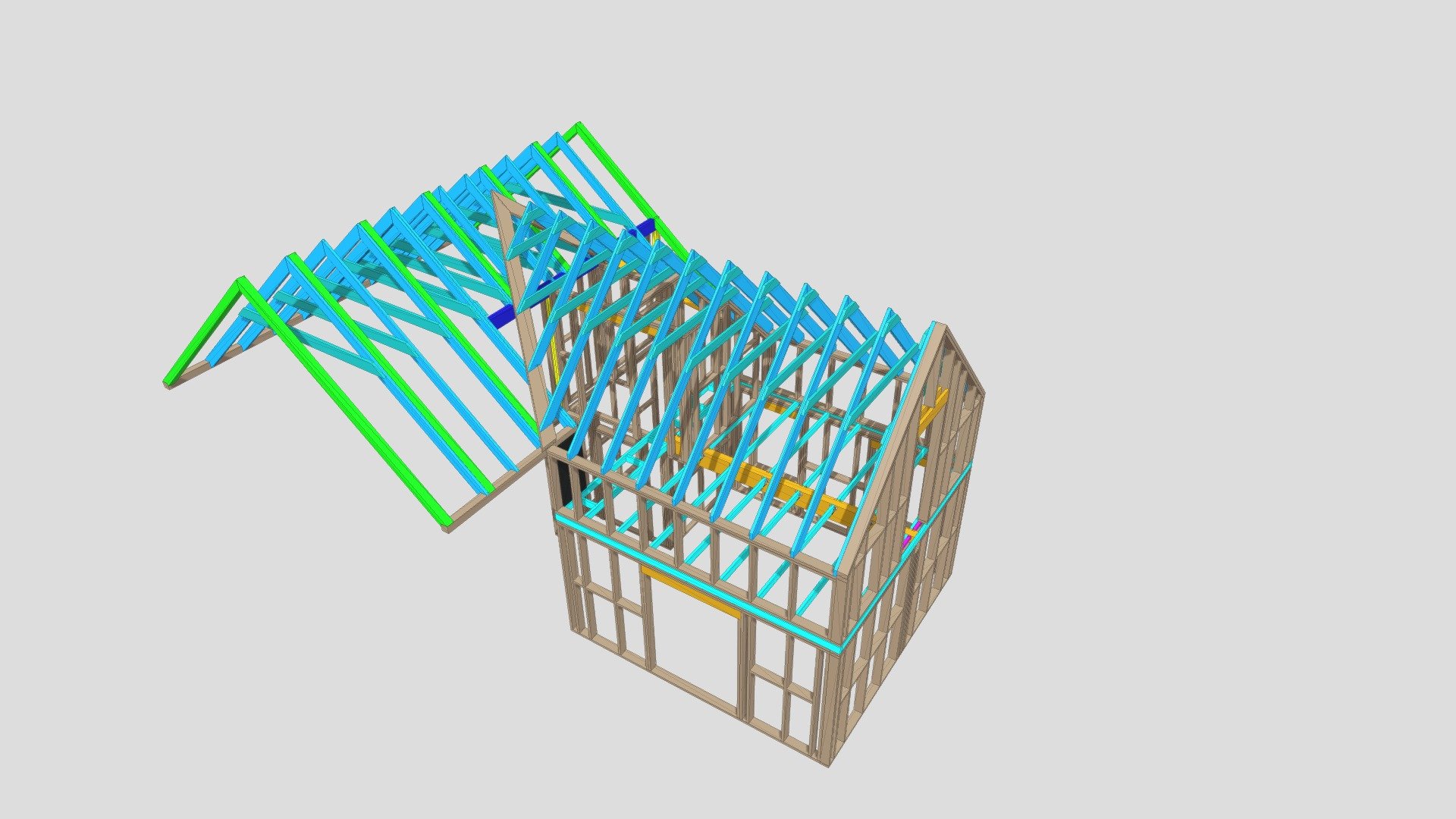 Frakkastigur timber members