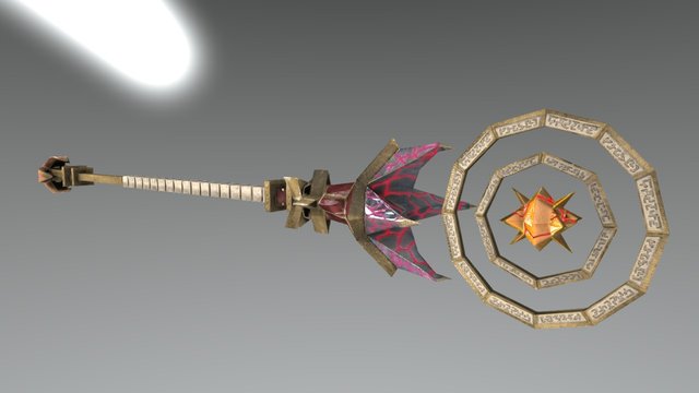 Tallonite Magus Staff 3D Model