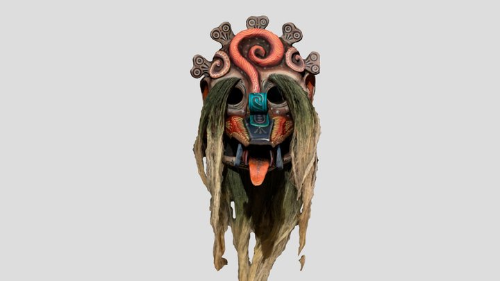 Aztec diety made in cartoneria 3D Model