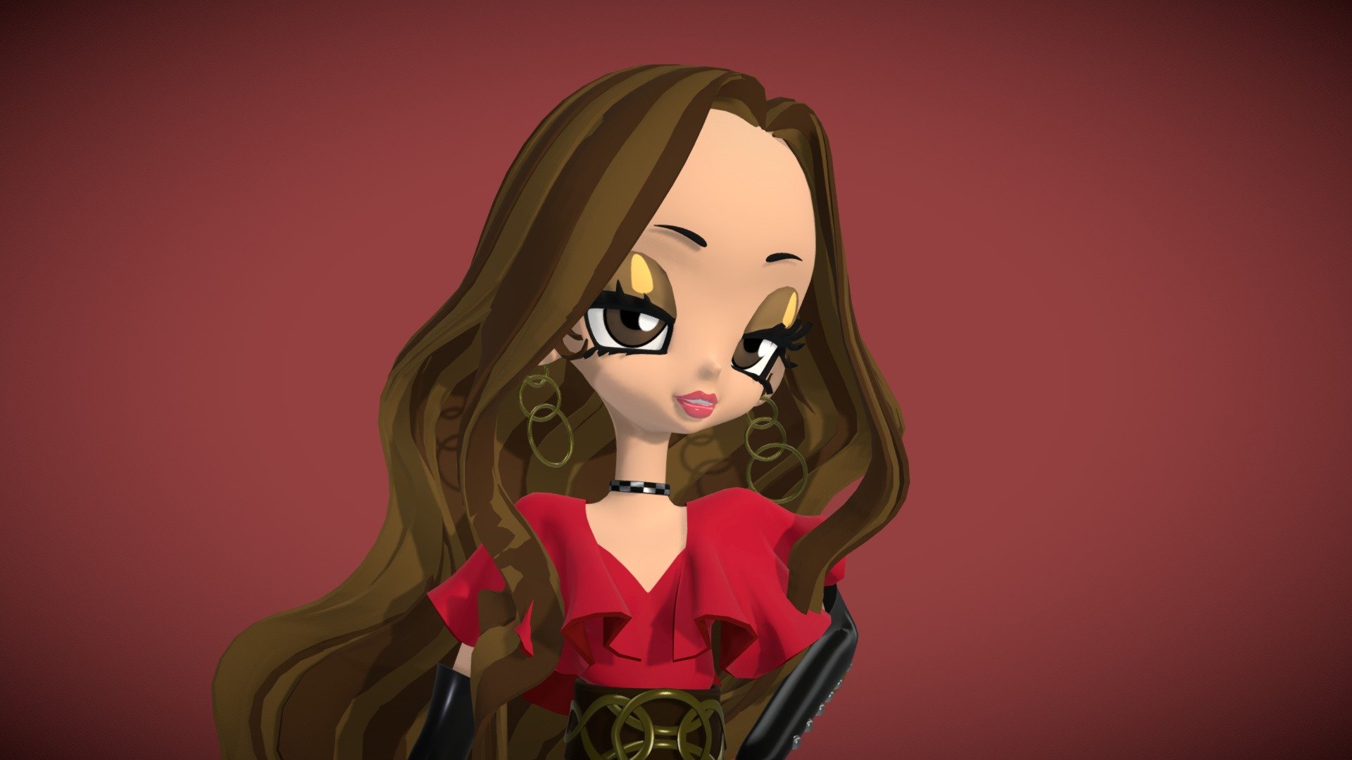 WHAT A FEELING / Namie Amuro - 3D model by NestaEric (@Nestaeric