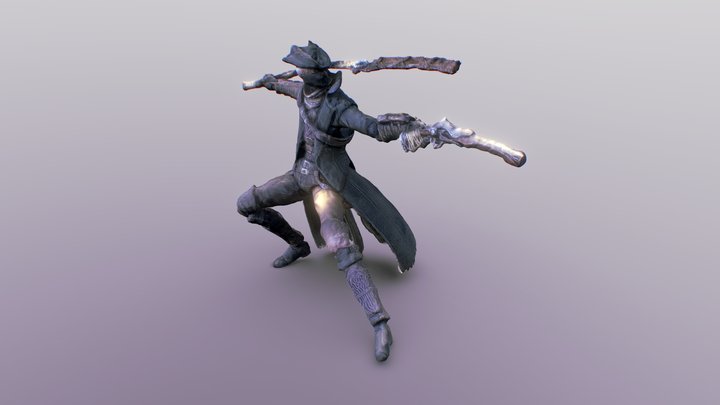 Bloodborne - Hunter toy figure 3D Model