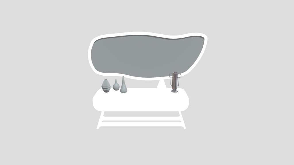 Console And Mirror