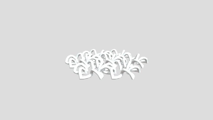 Chainmail flowers 3D Model