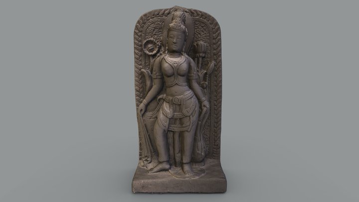 Hindu Goddess "Parvati" Statue 3D Model