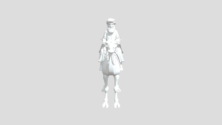 Camel rider 3D Model