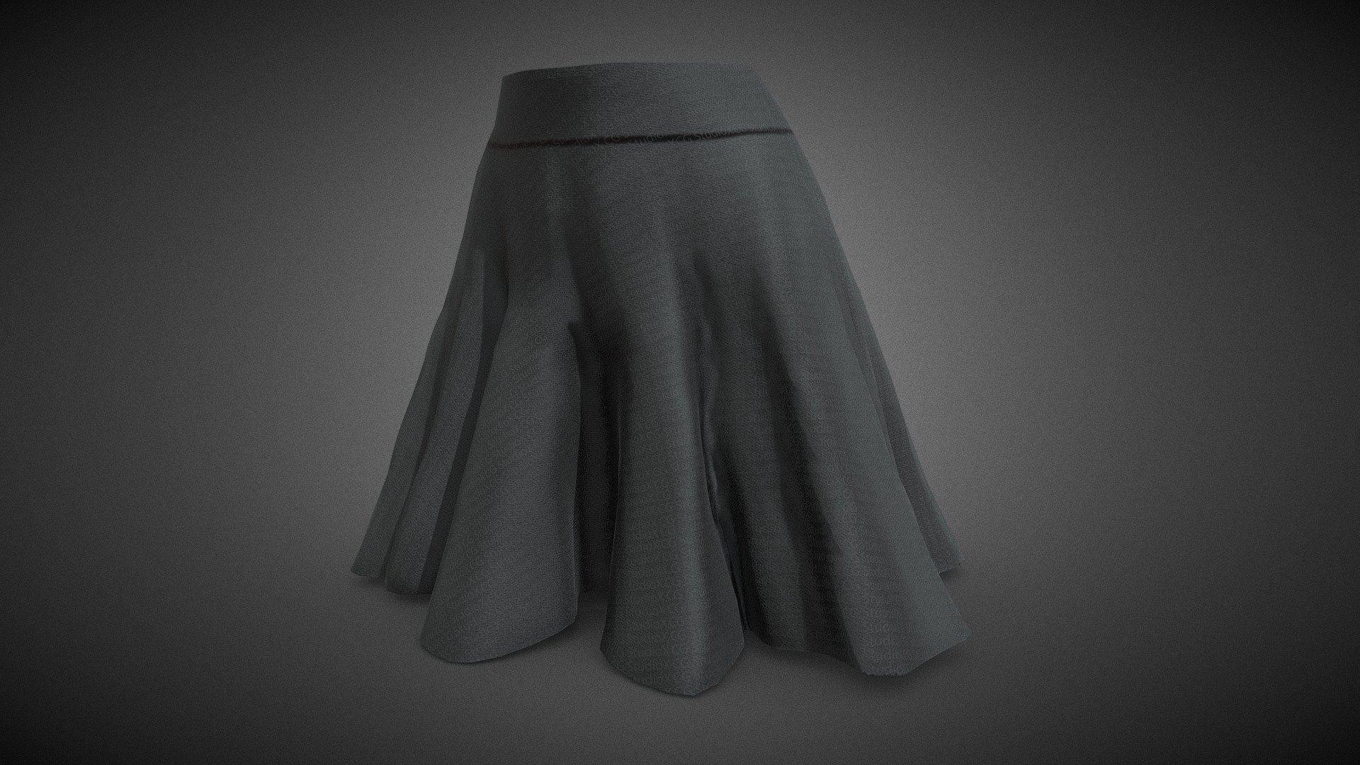 Female Black Skirt Style 1 - Buy Royalty Free 3D model by CG StudioX